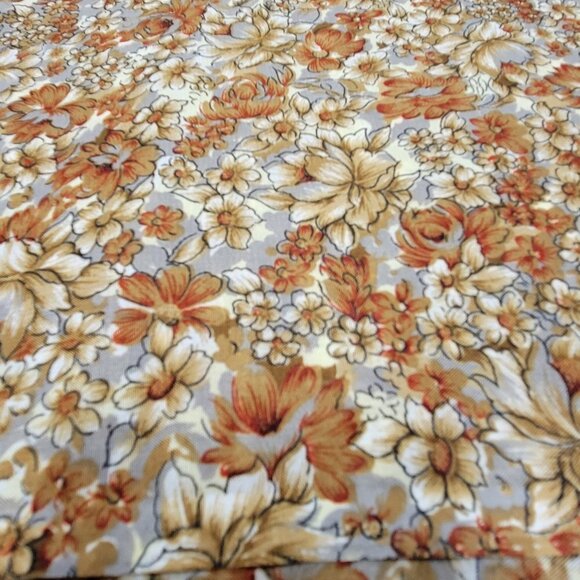 Beige Brown Tan Saree - Unstitched- NEW ! - Picture 6 of 9